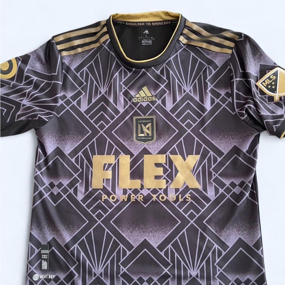 Adidas LAFC home Black and Gold Simonton Jersey L